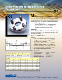 Thumbnail of document Data Sheet - Aseptic Sight Glass Window